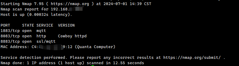 nmap scan example